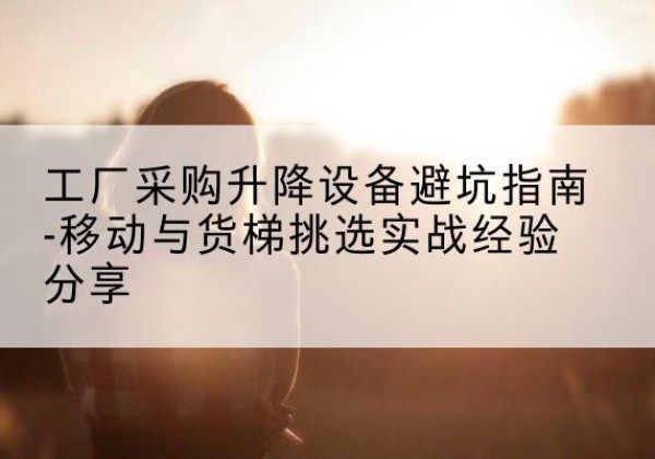 略阳移动式升降机怎么选-工厂采购升降设备避坑指南-移动与货梯挑选实战经验分享